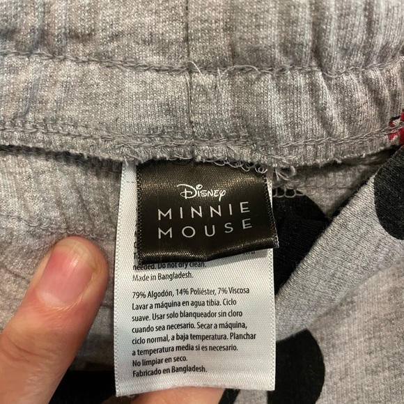 Disney Gray Shorts with Black and Red Minnie Mouse Design - Picture 5 of 7